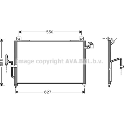 Condensator, airconditioning AVA COOLING MZ5159 AVA