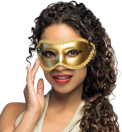 Boland - Masker Gabriella goud Goud - Volwassenen - Showgirl -