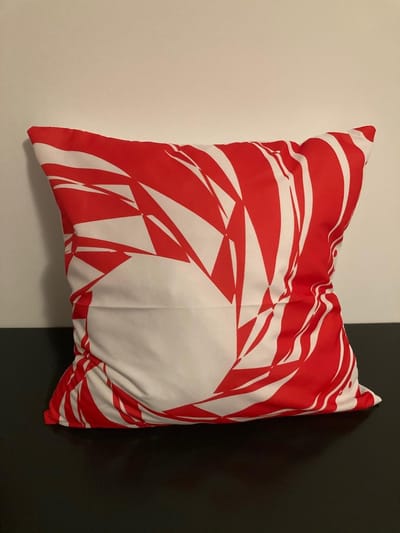 Nordic Geometry Collection Kussenhoes – Red Edition - 45x45 cm