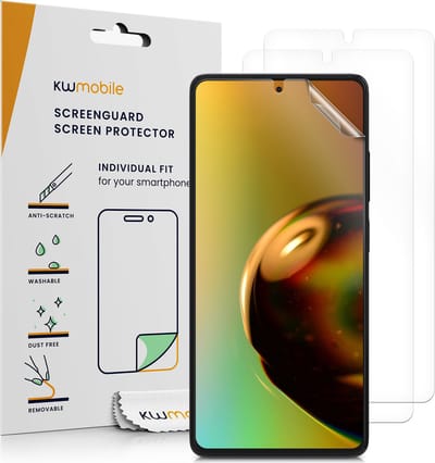 kwmobile 3x screenprotectors geschikt voor Xiaomi Redmi Note 12 Pro+ 5G / Note 12 Pro 5G - beschermende folie voor smartphone