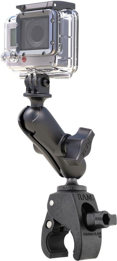 RAM Tough Claw Double Ball Mount with Universal Action Camera Adapter