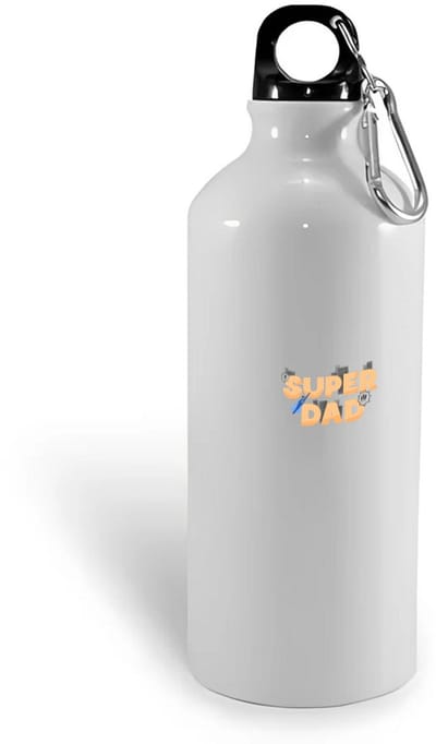 Hacebo® - super dad waterfles - Vader - papa - Vaderdag - cadeau - verjaardag - kado - water fles - 400ML