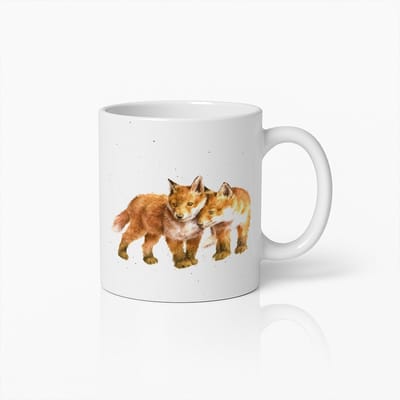 Schattige Vosjes Keramische Mok – Leuk Cadeau voor Dierliefhebbers – Unieke Koffiebeker voor Natuurliefhebbers