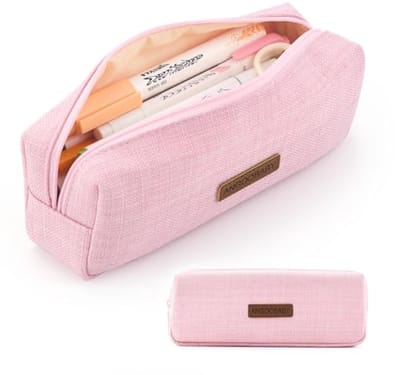 Kleine Potlood Etui en Organiser voor School en Kantoor - Roze