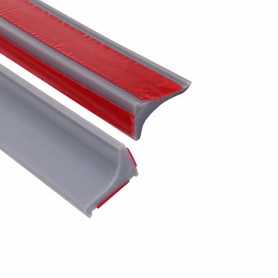 3 meter grijze doucheafdichtstrip voor natte ruimte en badrand - waterbarrière voor badkamer, badkuip en keuken