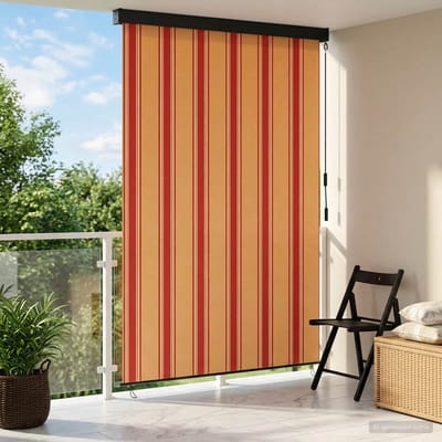 vidaXL - Rolgordijn - Multikleur - 100 - x - 250 - cm - Stof - en - Aluminium