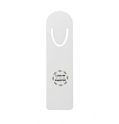 Hacebo® - I love my daughter metalen boekenlegger - Dochter - liefste dochter - verjaardag - cadeautje voor dochter - dochter artikelen - kado - geschenk Bladwijzer boekenleggers - 12.7 cm x 3.2cm