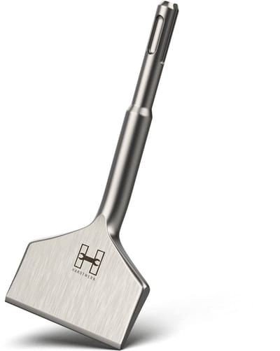 HARDTWERK Turbo Tegelbeitel SDS Plus Beitel [165x75 mm] gemaakt van 42 CrMo Speciaal Staal - Onbreekbaar & Duurzaam - Platte Beitel Breed voor Hamerboor voor Tegel & Tegellijm Verwijdering