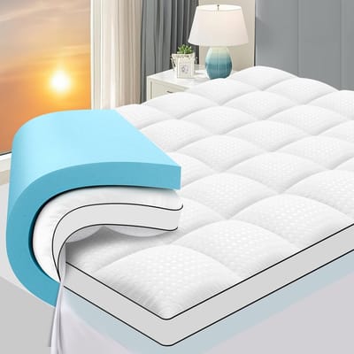 Hypoallergene Wasbare Matraskussen 140x200 cm - Gelschuim Topper voor Extra Comfort