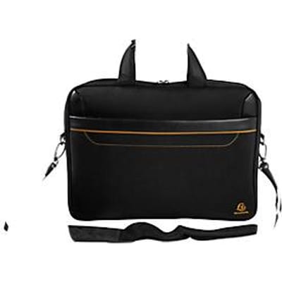 Exacompta Exactive® laptoptas, geschikt voor 1 laptop tot 15,6'', vak met rits, lus aan achterkant, 305 x 420 x 50 mm, polyester stof, zwart
