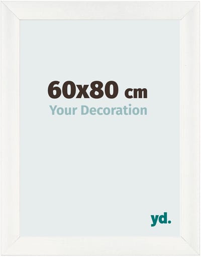 Your Decoration - Fotolijst 60x80 cm - MDF - Wit Geveegd - Pisa