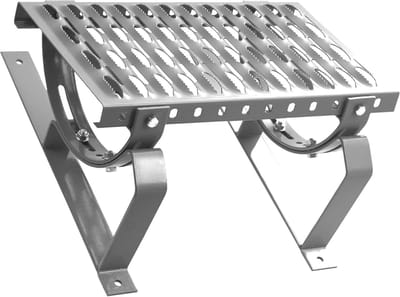 Daktrap Daksteun - Schoorsteenloopvlak - Veilig Dakonderhoud - Compleet voor plat dak - 120 cm - Zilver
