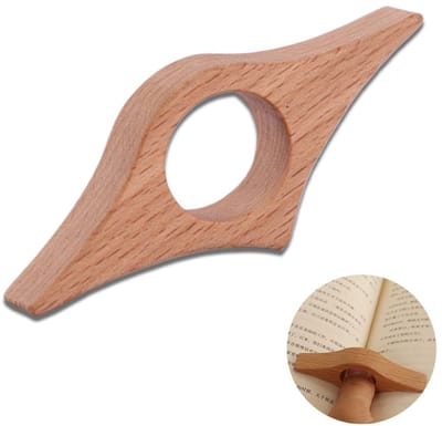 Dailygoods- Bladwijzer Handgemaakt - Magnetisch - Natuurlijk Walnoot - 85 x 35 mm - Cadeau voor Lezers - Lichtgewicht en Comfortabel - Boekenlegger