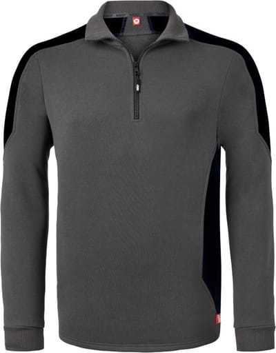 HAVEP Zipsweater Bicolor 10076 - Charcoal/Zwart - M
