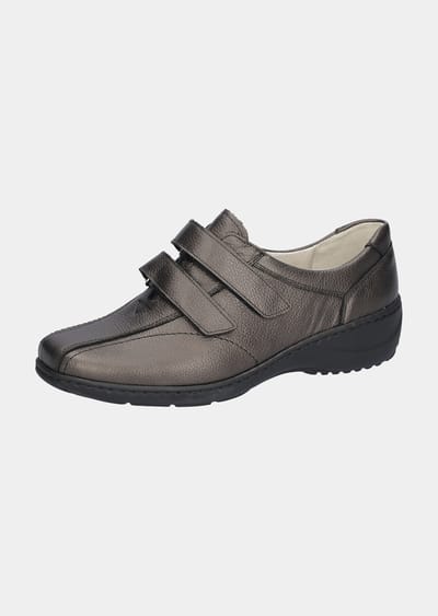 Lage schoenen met verstelbare klittenbandsluiting - antraciet - Gr. 36 van Goldner Fashion