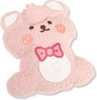 Livano Knuffel Kruik - Warmwaterkruik - Warmwaterzak Met Hoes - Warmtekruik - Warmtekussen - Bag - Roze Teddy Beer