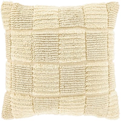 Unique Living Sierkussen Fenne - Textiel - Beige - 45x45 cm (BxD) - Getuft - Dessin 7