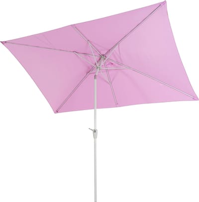 Parasol N23, tuinparasol, 2x3 m rechthoekig kantelbaar, polyester/aluminium 4,5 kg UV-bescherming 50+ ~ lila