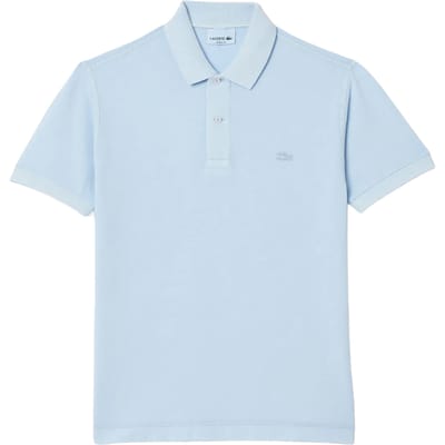 Lacoste Unisex Klassiek poloshirt voor volwassenen Natural Dyed (Blauw)