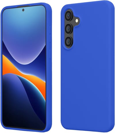 kwmobile telefoonhoesje geschikt voor Samsung Galaxy S25 FE - Hoesje met siliconen coating - Smartphone case in Baltisch blauw