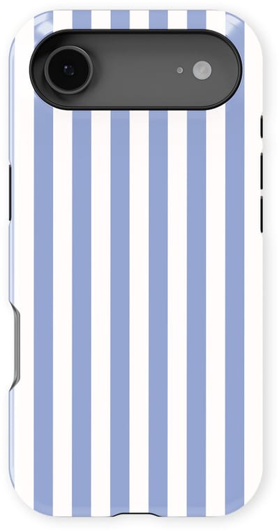 DripCase Gestreept Hoesje geschikt voor iPhone 17 Air | Backcover met Mag | Stripes Motief | Trendy Case geschikt voor iPhone 17 Air met Strepen Ocean Lane