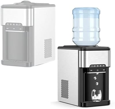 CLVP® Waterkoeler - Waterdispenser met Koud Water - Waterkoeler Dispenser - Zwart met Zilver