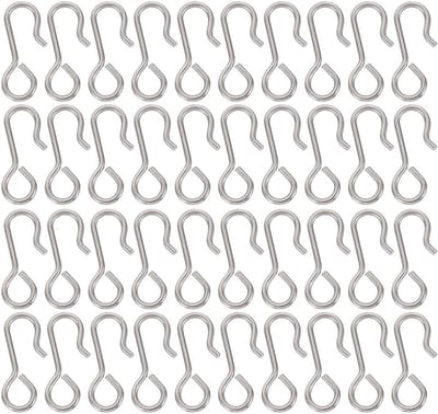 50 stuks metalen haken voor gordijnen en autostoel kussens, bevestigingshaken voor gordijnen en accessoires voor auto-interieur