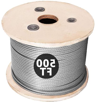 Roestvrij Staalkabel - Vliegtuigkabel Staaldraad - Buiten Toepassingen - Marine Grade T316 - 1/8 inch diameter - Zilver