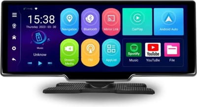 Boscer Smart HD Navigatiesysteem PRO - 10.26 Inch Touchscreen - Apple Carplay & Android Auto (Draadloos) - 2+32GB - Google PlayStore - FM Transmitter - Touchscreen - Bluetooth, SD, USB, Aux, GPS & WiFi - Autoradio - AHD Achteruitrijcamera