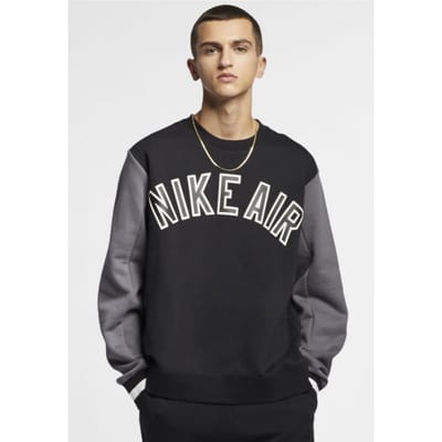 Nike Air Fleece Crew Sweatshirt in zwart