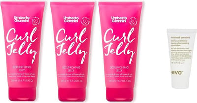 3 x Umberto Giannini Curl Jelly Vegan 200ML + WILLEKEURIG Travel Size - Voordeelset
