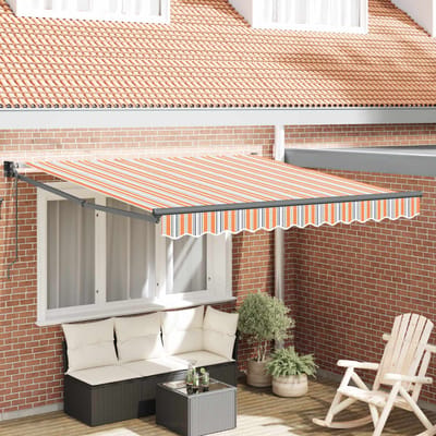 vidaXL - Uitschuifbare - luifel - Meerkleurig - 300 - x - 250 - cm