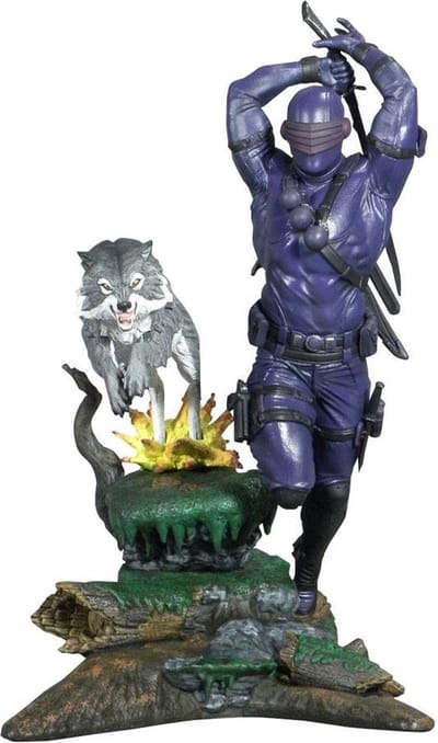 G.I. Joe Gallery PVC Statue Snake Eyes Animated 40th Anniversary Exclusive 25 cm