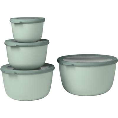 Mepal - Multikom Cirqula vershouddoos set - 500 + 1000 + 2000 + 3000 ml - Rond - Nordic sage