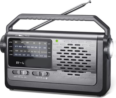 oCreon J-15 Kofferradio FM/AM/SW - Draagbaar - Batterij of Netstroom - 3W Speaker - Zaklamp (Klein)