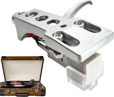 Platenspeler Cartridge - Reserve Naald - Hifi Geluid - Studio Bewaking - 17 x 163 x 31 cm - Zilver