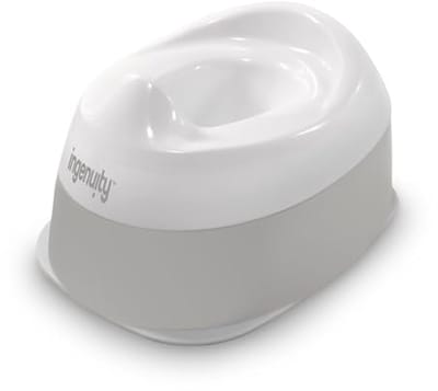 Kinderen Potty - Verwijderbare Kom, Antislip Onderkant, Stabiele Basis, Geschikt voor 18 maanden en ouder, Wit en Grijs