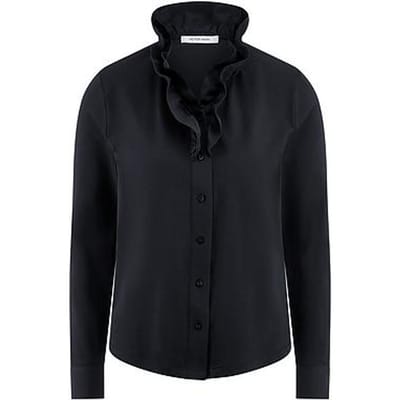 Jerseyblouse Van Peter Hahn blauw