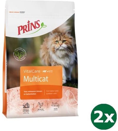 Prins cat vital care multicat kattenvoer 2x 10 kg