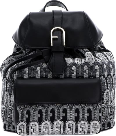 FURLA Vrije tijd rugzak Rugzak Flow Backpack Toni Grigio + Nero Zwart Wit