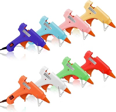 Mini Lijmpistool Kit - Hete Lijmpistool - Ambachten Maken - Druppelbestendig Mondstuk - 8 Stuks - Meerkleurig
