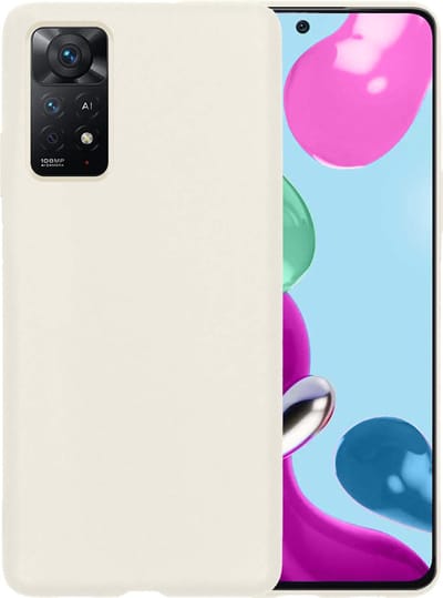 Hoesje - Geschikt voor Xiaomi Redmi Note 11s - Sterk & Shockproof - Hoes Cover - Siliconen Case - Telefoonhoesjes - Wit