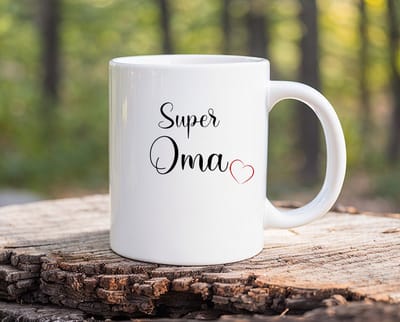 Koffiemok Super Oma theemok - Oma - de beste oma - verjaardagscadeau - verjaardag - cadeau - cadeautje voor oma - oma artikelen - kado - geschenk - gift - 350 ML inhoud