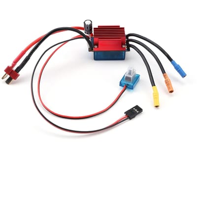 Borstelloze ESC Elektrische Snelheidsregelaar Waterdicht Hoge Anti-Interferentie Capaciteit voor 1/14 1/16 Afstandsbedieningsauto Offroad Truck 35A zwart