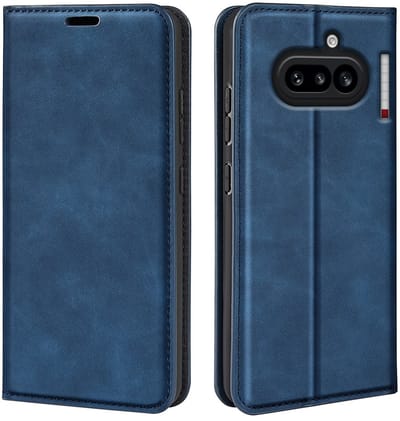 MobyDefend Hoesje - Geschikt voor Nothing Phone (4a) - Luxe Wallet Bookcase (Magnetische Sluiting) - Blauw