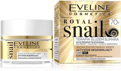 Eveline - Royal Snail 70+ Snail Slime Therapy Concentrated Cream Actively Regenerating For Day And Night 50Ml
