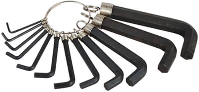 AGTECH GRANIT Parts Germany - Inbussleutels - 12 Delig - 2-14 mm - Zwart