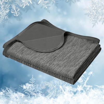 Famanu – Deken 2 zijden Arc Chill stof voor koeling Q > 0 45 zacht ademend lichtgewicht voor bed sofa reizen grijs 220 x 240 cm