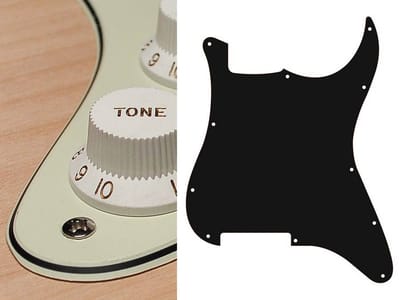 Boston ST-300-M pickguard, Stallion, no holes (only screw holes), 3 ply, mint green