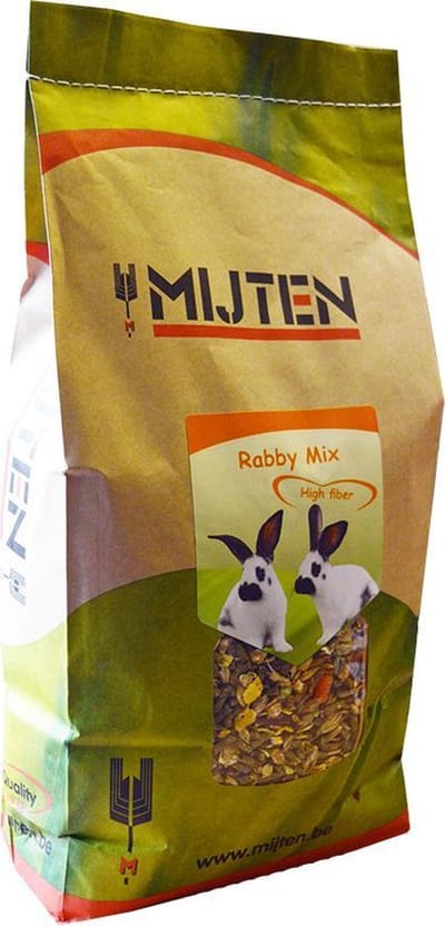 Mijten Rabby Balance - Konijnenvoer Korrel - Volledig Knaagdierenvoer - Uitgebalanceerde Konijnenkorrel - Natuurlijke Ingrediënten - 3kg